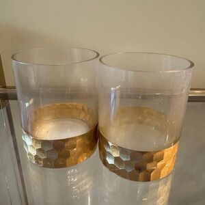 Gold Honeycomb Pattern Glasses